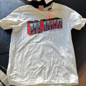 Scotch & Soda Kids White Aloha T-Shirt